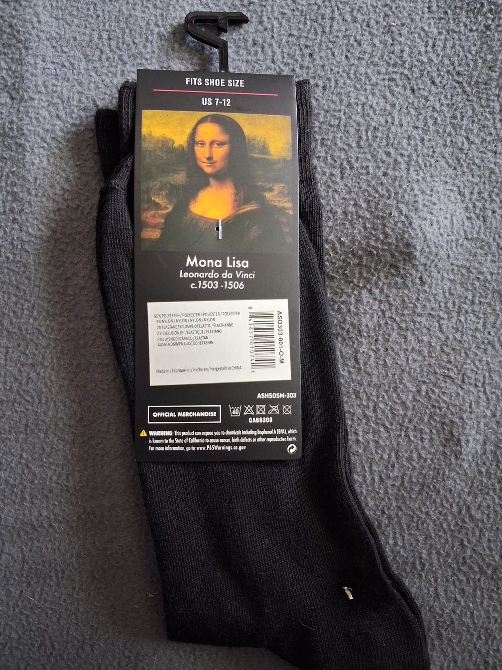 MONA LISA Black Men's Crew Socks - Pack